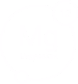 Magnesium (Mg) badge with atomic number 12 icon
